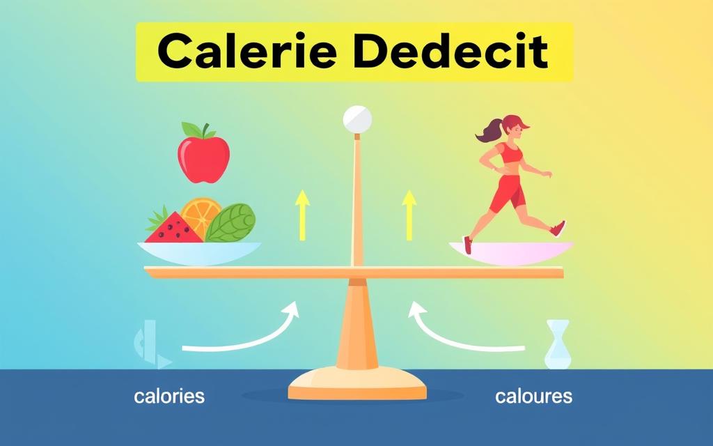 Calorie deficit diagram